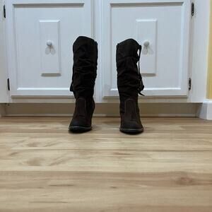 Predictions Brown Western Stitched Boots